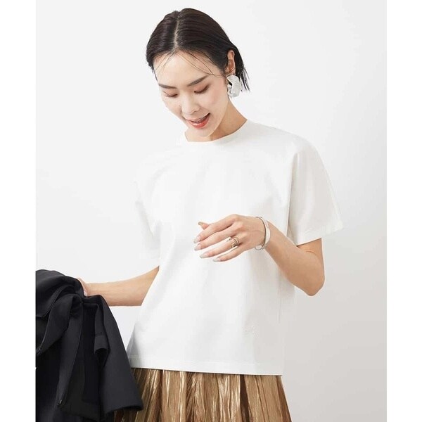 ミッシェルクラン（MICHEL ）/ワンポイント刺繍Tシャツ(WEB限定カラーあり)