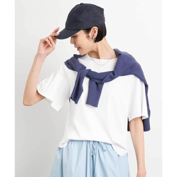 ミッシェルクラン（MICHEL ）/[接触冷感]フレアスリーブカットソー