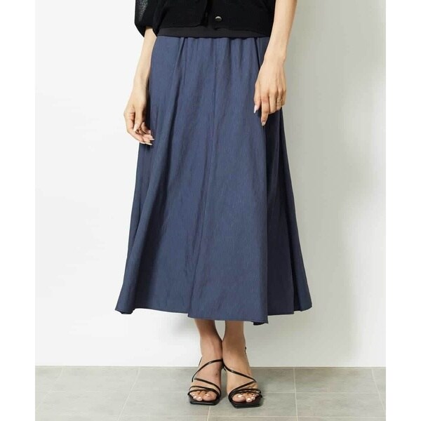 ミッシェルクラン（MICHEL ）/シャンブレーデニムフレアスカート