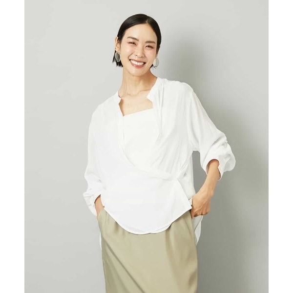 ミッシェルクラン（MICHEL ）/[3WAY]カシュクールドビーブラウス