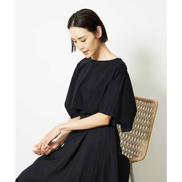 ミッシェルクラン（MICHEL ）/ケープスリーブカットソー