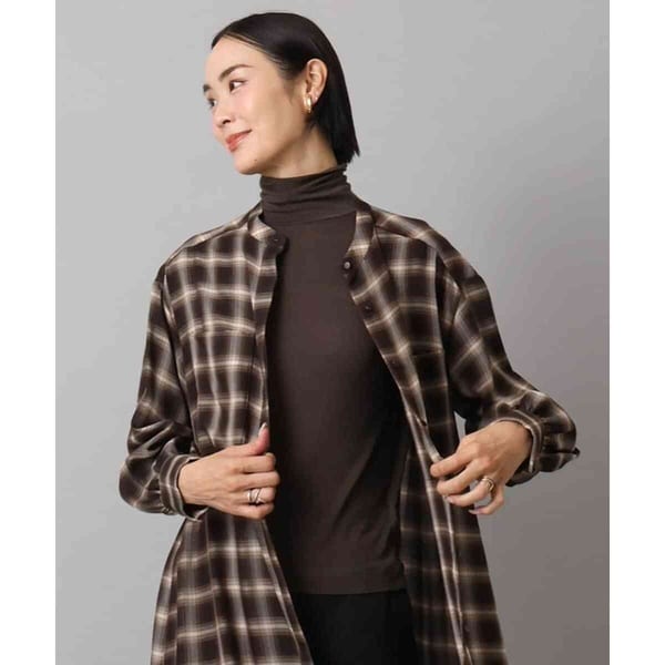 ミッシェルクラン（MICHEL ）/［レイヤードにおすすめ］シアーハイネックカットソー