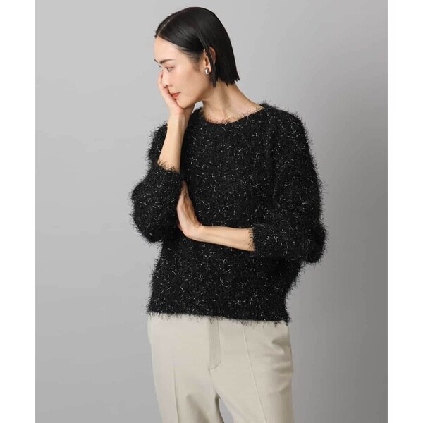 ミッシェルクラン（MICHEL ）/フェザーヤーンラメプルオーバー