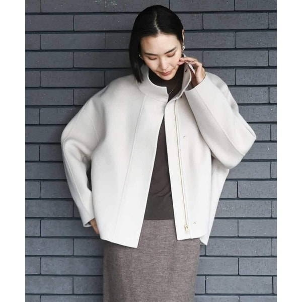 ミッシェルクラン（MICHEL ）/スタンドカラーショートコート