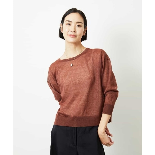 【NEW】ミッシェルクラン（MICHEL ）/2WAYシアーニットカーディガン