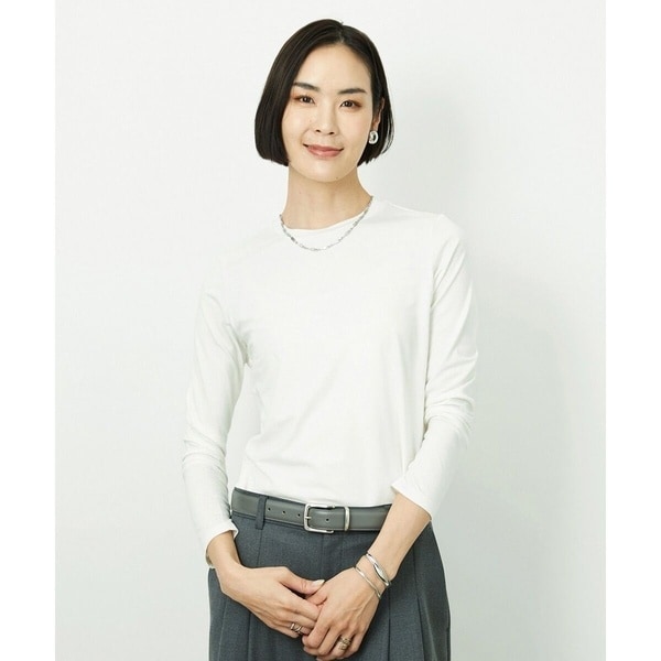 【NEW】ミッシェルクラン（MICHEL ）/［レイヤードに最適］シアークルーネックPO