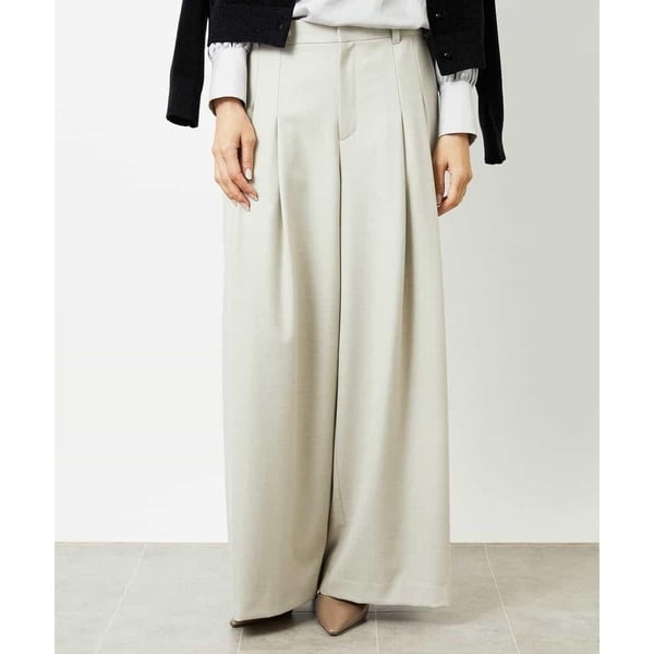 【NEW】ミッシェルクラン（MICHEL ）/2タックワイドパンツ