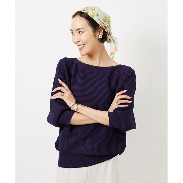 ミッシェルクラン（MICHEL KLEIN）/［定番人気］ホールガーメント(R)ドルマンスリーブニット