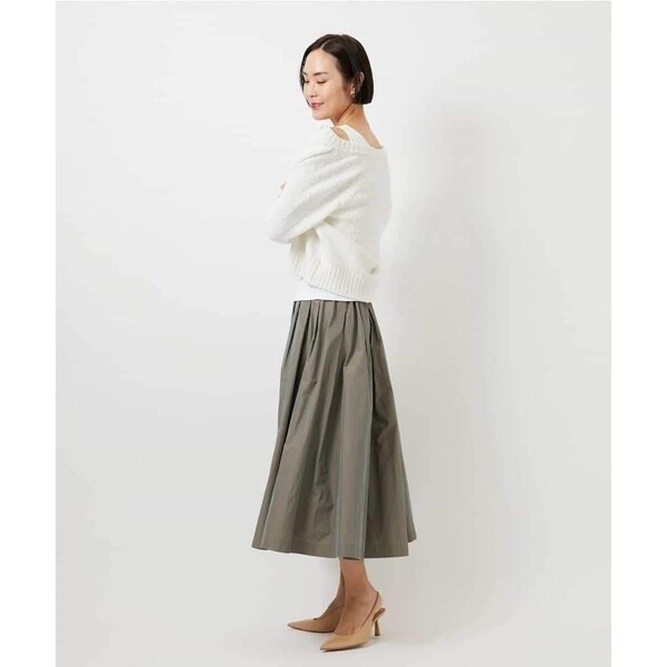 ミッシェルクラン（MICHEL KLEIN）/[セットアップ対応/コージーボトム]ライトギャザースカート_5