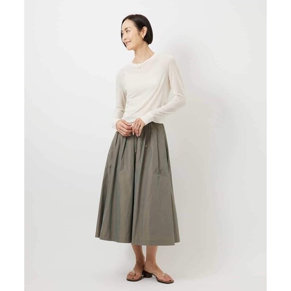 ミッシェルクラン（MICHEL KLEIN）/[セットアップ対応/コージーボトム]ライトギャザースカート_9