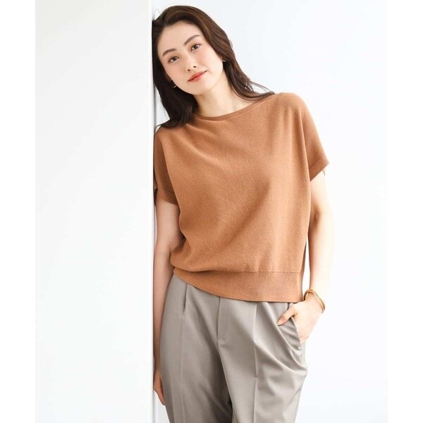ミッシェルクラン（MICHEL KLEIN）/ホールガーメント(R)フレンチスリーブニット_10