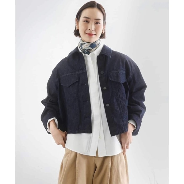 ミッシェルクラン（MICHEL KLEIN）/[セットアップ対応]デニムダブルポケットブルゾン
