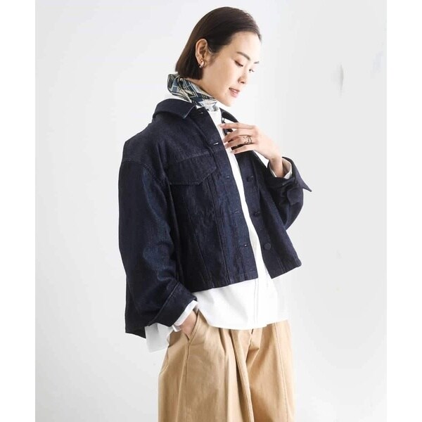 ミッシェルクラン（MICHEL KLEIN）/[セットアップ対応]デニムダブルポケットブルゾン_1