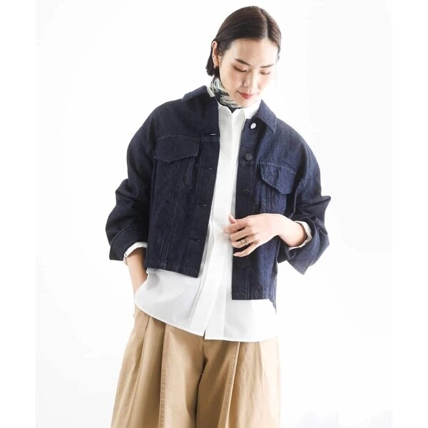ミッシェルクラン（MICHEL KLEIN）/[セットアップ対応]デニムダブルポケットブルゾン_2