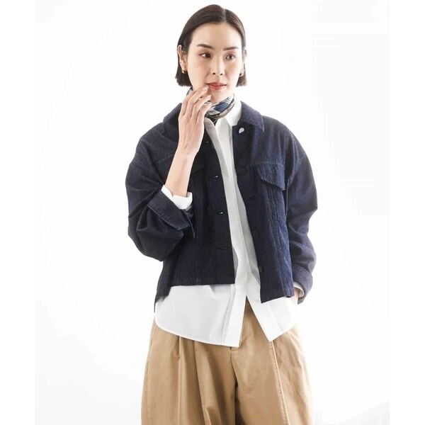 ミッシェルクラン（MICHEL KLEIN）/[セットアップ対応]デニムダブルポケットブルゾン_3