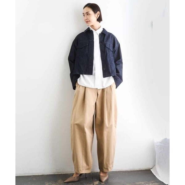 ミッシェルクラン（MICHEL KLEIN）/[セットアップ対応]デニムダブルポケットブルゾン_12