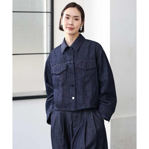 ミッシェルクラン（MICHEL KLEIN）/[セットアップ対応]デニムダブルポケットブルゾン_13