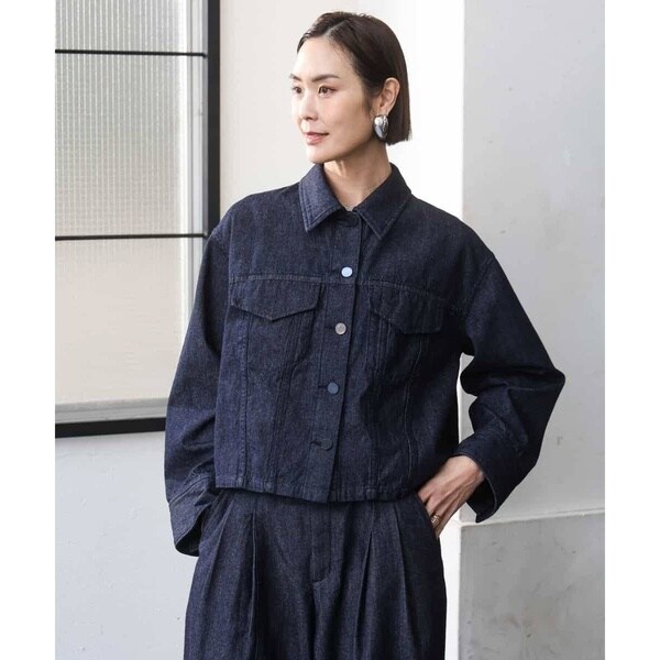 ミッシェルクラン（MICHEL KLEIN）/[セットアップ対応]デニムダブルポケットブルゾン_15