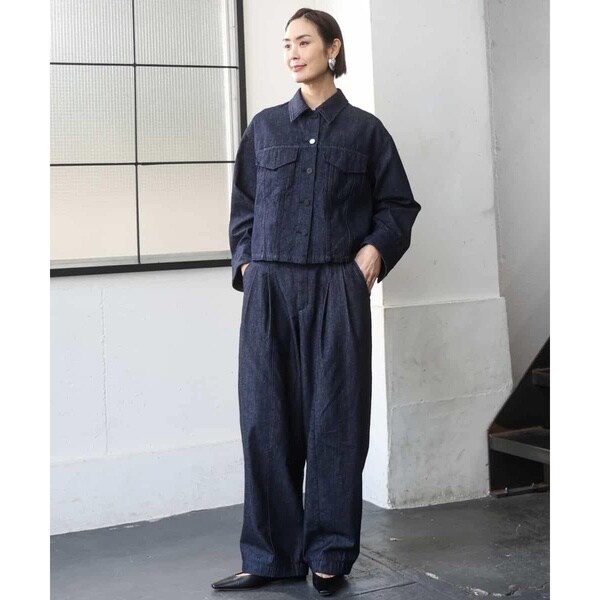 ミッシェルクラン（MICHEL KLEIN）/[セットアップ対応]デニムダブルポケットブルゾン_16