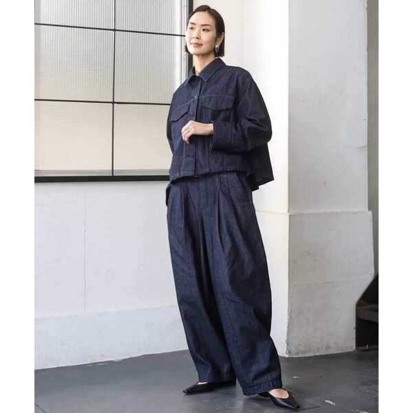 ミッシェルクラン（MICHEL KLEIN）/[セットアップ対応]デニムダブルポケットブルゾン_18