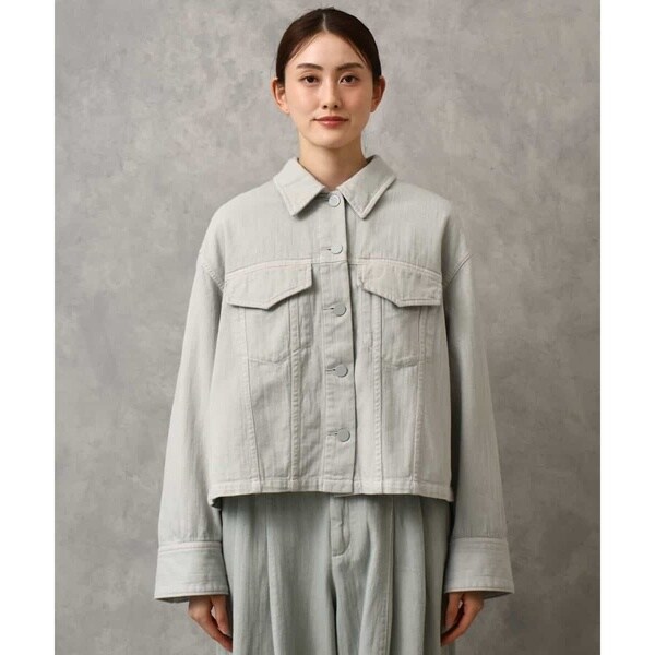 ミッシェルクラン（MICHEL KLEIN）/[セットアップ対応]デニムダブルポケットブルゾン_2