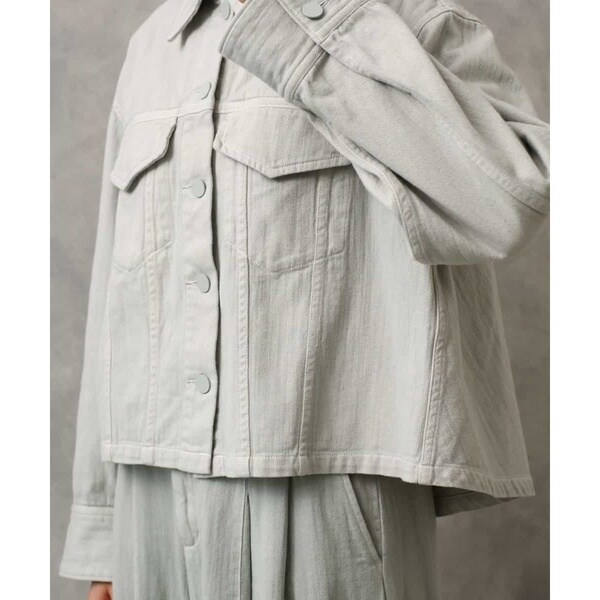ミッシェルクラン（MICHEL KLEIN）/[セットアップ対応]デニムダブルポケットブルゾン_8