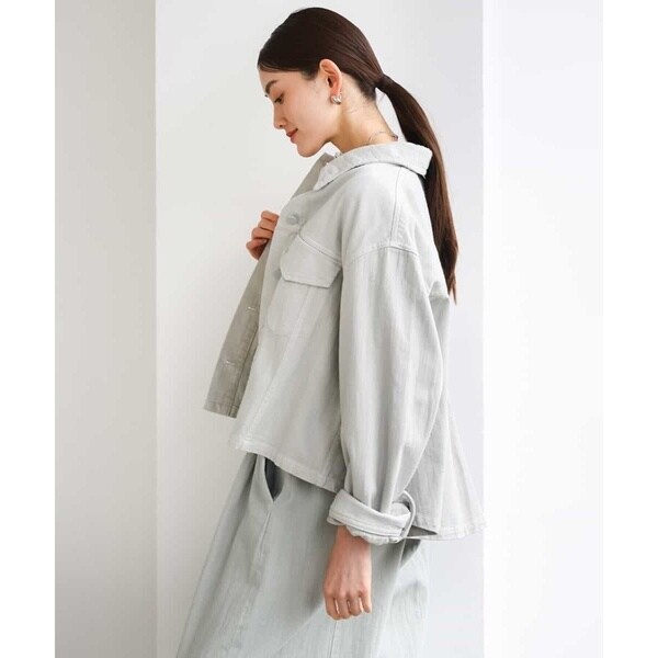ミッシェルクラン（MICHEL KLEIN）/[セットアップ対応]デニムダブルポケットブルゾン_15