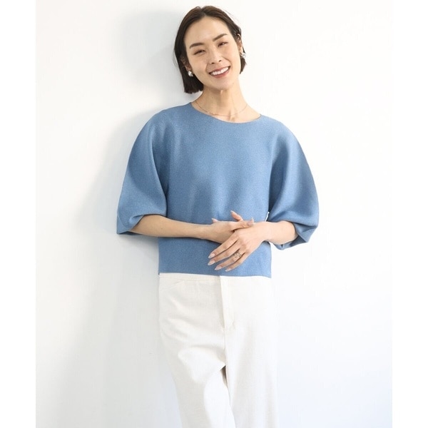 ミッシェルクラン（MICHEL KLEIN）/ホールガーメント(R)パフスリーブニット