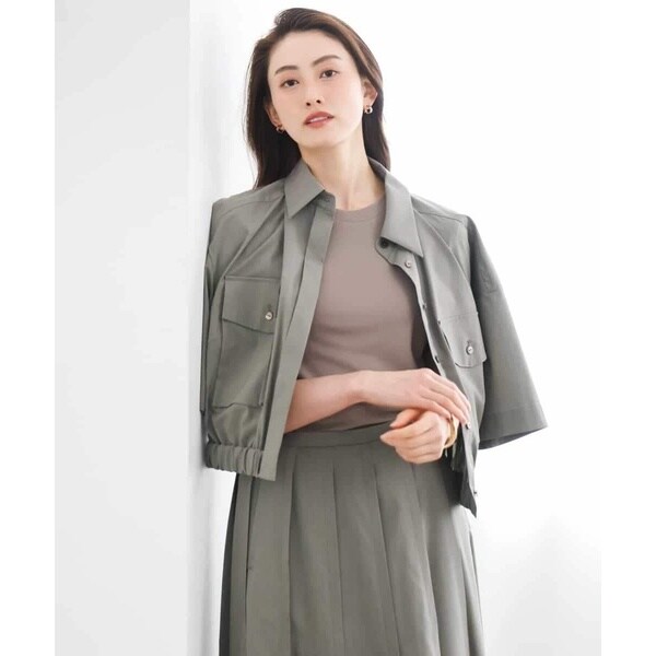ミッシェルクラン（MICHEL KLEIN）/[セットアップ対応]ダブルポケットシャツブルゾン