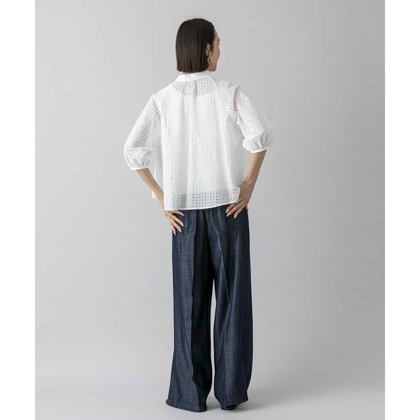 ミッシェルクラン（MICHEL KLEIN）/ボーラーレースブラウス_7