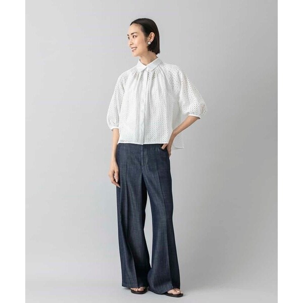 ミッシェルクラン（MICHEL KLEIN）/ボーラーレースブラウス_11