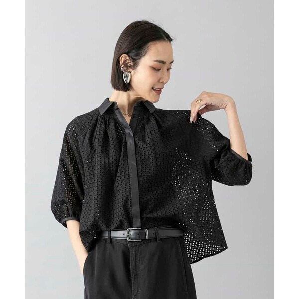 ミッシェルクラン（MICHEL KLEIN）/ボーラーレースブラウス_14