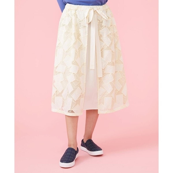 ホコモモラ（JOCOMOMOLA）/Carta 刺繍レースラップスカート