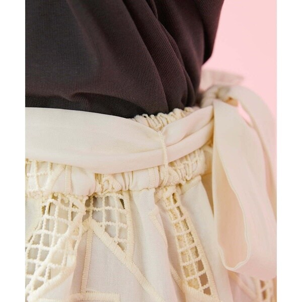 ホコモモラ（JOCOMOMOLA）/Carta 刺繍レースラップスカートの通販はau