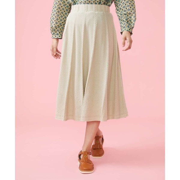 ホコモモラ（JOCOMOMOLA）/ブークレ編み柄ニットスカート