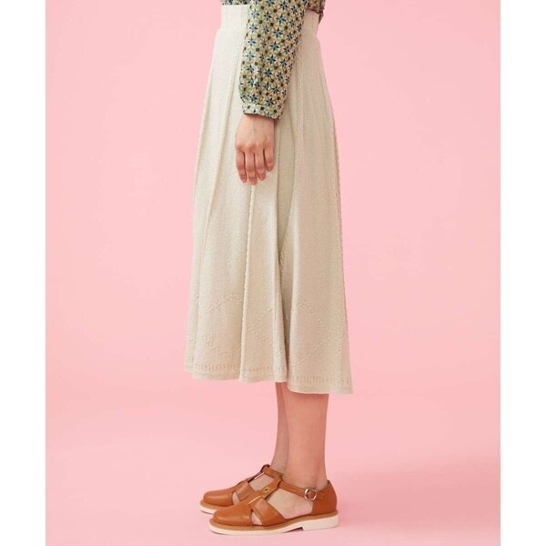 ホコモモラ（JOCOMOMOLA）/ブークレ編み柄ニットスカートの通販は