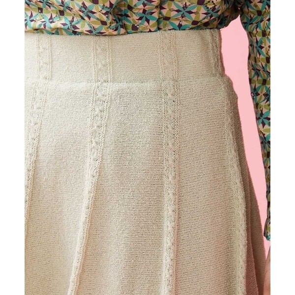 ホコモモラ（JOCOMOMOLA）/ブークレ編み柄ニットスカートの通販は