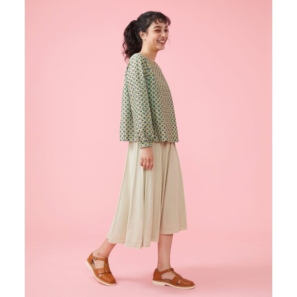 ホコモモラ（JOCOMOMOLA）/ブークレ編み柄ニットスカートの通販は