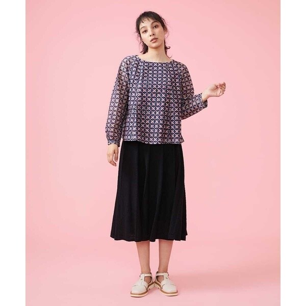 ホコモモラ（JOCOMOMOLA）/ブークレ編み柄ニットスカートの通販は