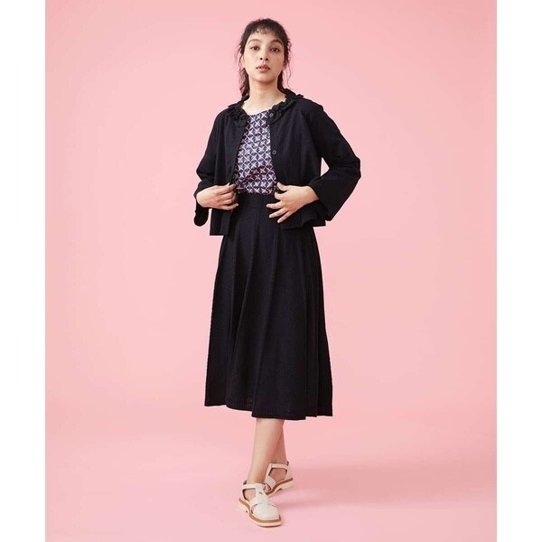 ホコモモラ（JOCOMOMOLA）/ブークレ編み柄ニットスカートの通販は