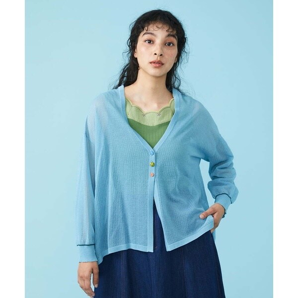 ホコモモラ（JOCOMOMOLA）/Ligero ニットトッパーカーディガンの通販は 9,350円