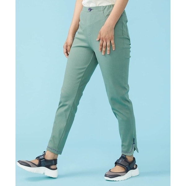 ホコモモラ（JOCOMOMOLA）/ナミナミ刺繍レギンスパンツ