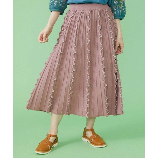 ホコモモラ（JOCOMOMOLA）/配色メロウニットスカート