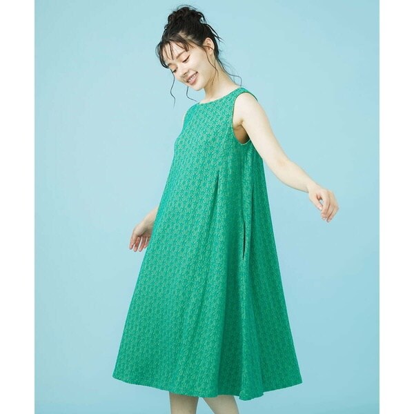 ホコモモラ（JOCOMOMOLA）/Floracion フラワージャカードノースリーブワンピースの通販は