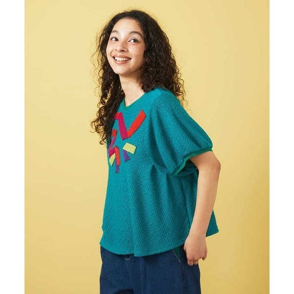 ホコモモラ（JOCOMOMOLA）/Deslum brante シャーリングカットソー