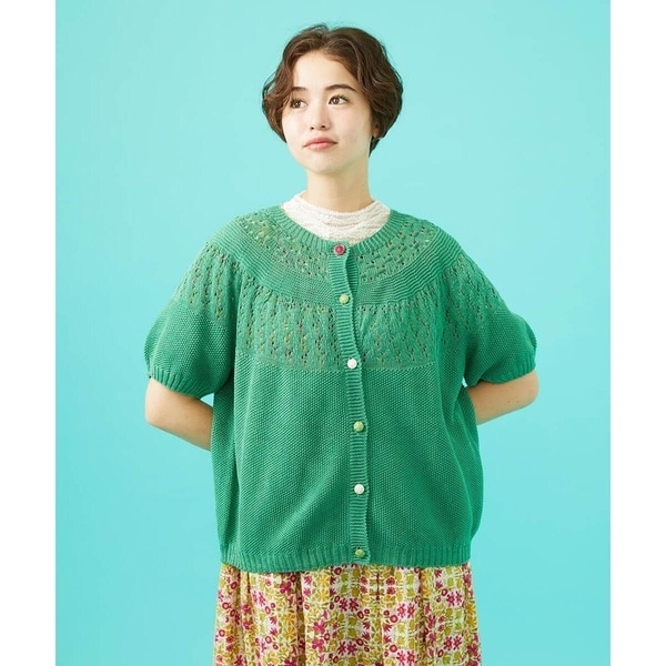 ホコモモラ（JOCOMOMOLA）/【日本製】Raiz ホールガーメントカーディガン