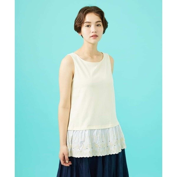 ホコモモラ（JOCOMOMOLA）/Campo de frutas レースドッキングタンクトップ