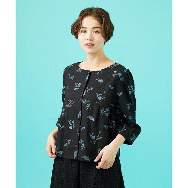 ホコモモラ（JOCOMOMOLA）/Abundancia de flores フラワー総刺繍ブラウス