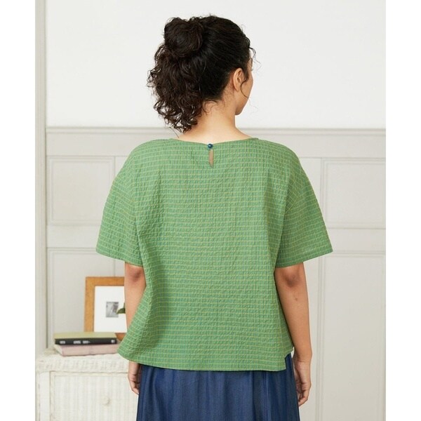 ホコモモラ（JOCOMOMOLA）/Chiquito チェックプルオーバーブラウス ホコモモラ（JOCOMOMOLA）/Chiquito チェックプルオーバーブラウスの