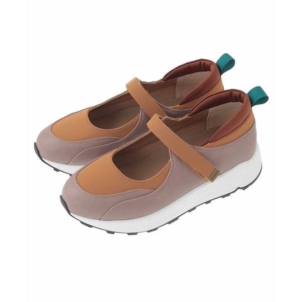 ホコモモラ（JOCOMOMOLA）/ベルクロベルト配色メリージェーンスニーカー